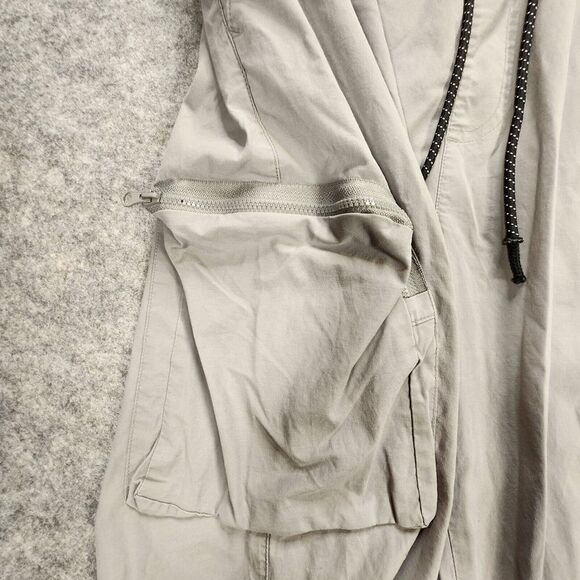 Pacsun Cargo Pants Women Large Gray Gorpcore Hiking Utility High Rise Zip Pocket - Picture 10 of 15
